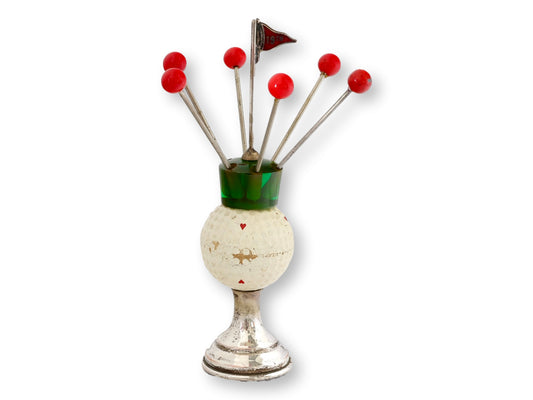Midcentury Golf Theme Cocktail Pick Set