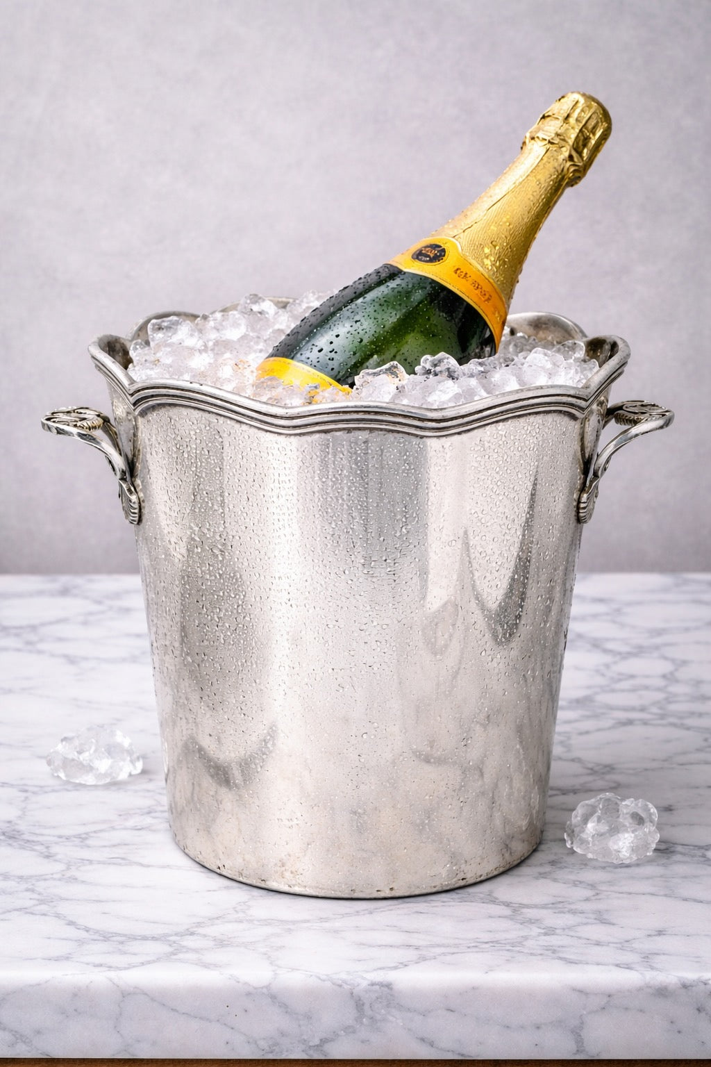 19th French Silverplate Ice Bucket