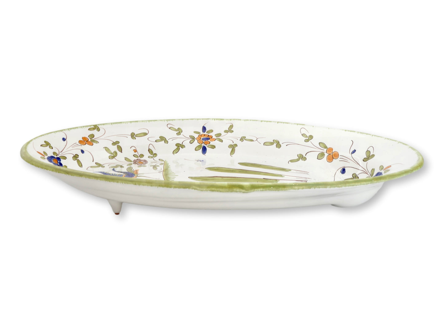 French Faience Asparagus Serving Platter
