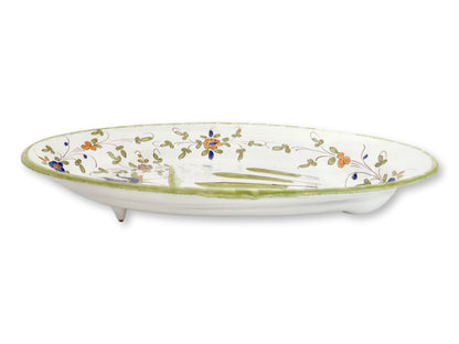 French Faience Asparagus Serving Platter