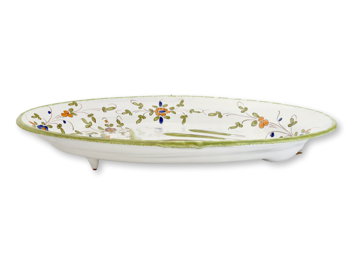 French Faience Asparagus Serving Platter