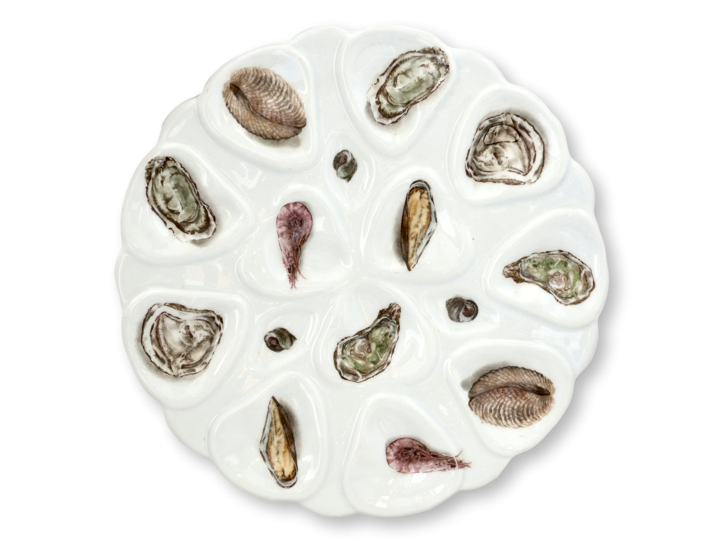 Midcentury Atelier du Tabalou Limoges Oyster & Escargot Service