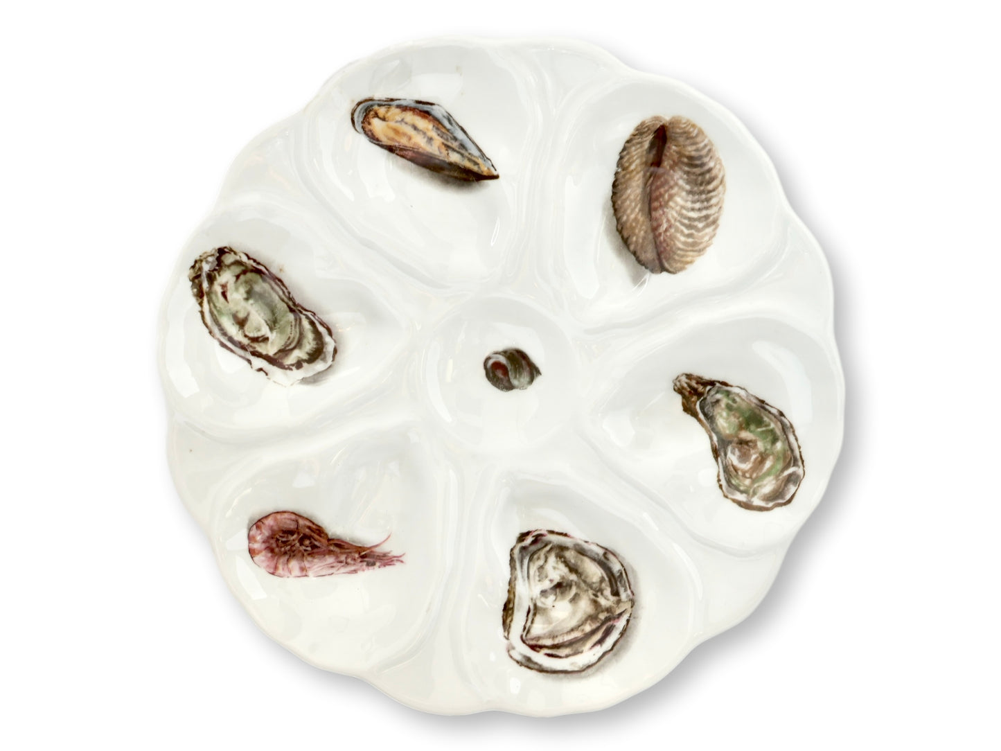 Midcentury Atelier du Tabalou Limoges Oyster & Escargot Service