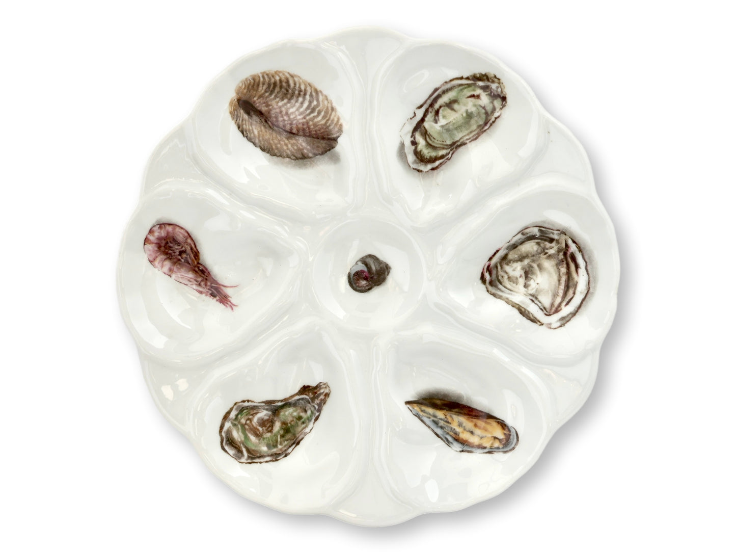 Midcentury Atelier du Tabalou Limoges Oyster & Escargot Service