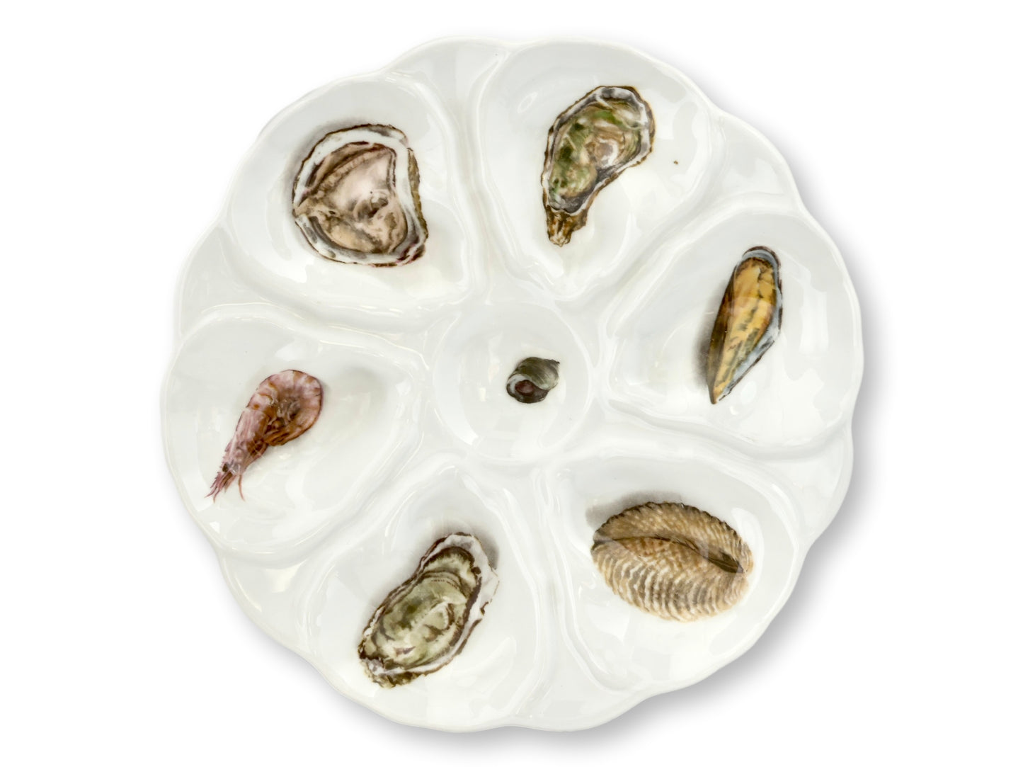 Midcentury Atelier du Tabalou Limoges Oyster & Escargot Service