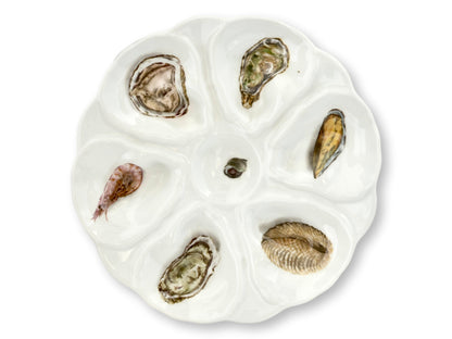 Midcentury Atelier du Tabalou Limoges Oyster & Escargot Service