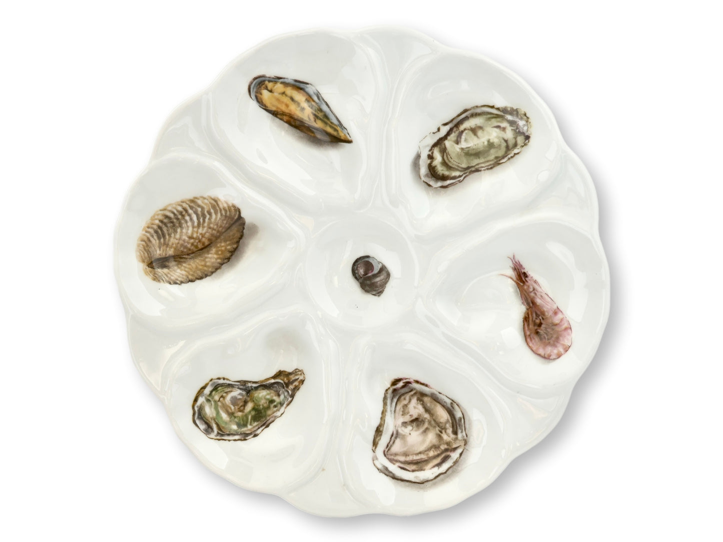 Midcentury Atelier du Tabalou Limoges Oyster & Escargot Service