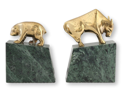 Bull & Bear Wall Street Bookends