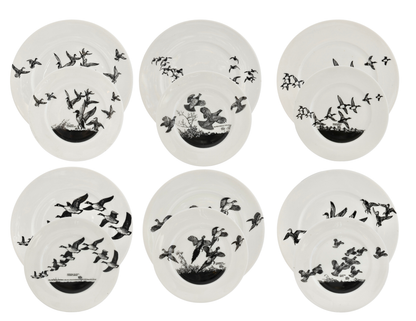 Lynn Bogue Hunt Game Bird Porcelain Plates