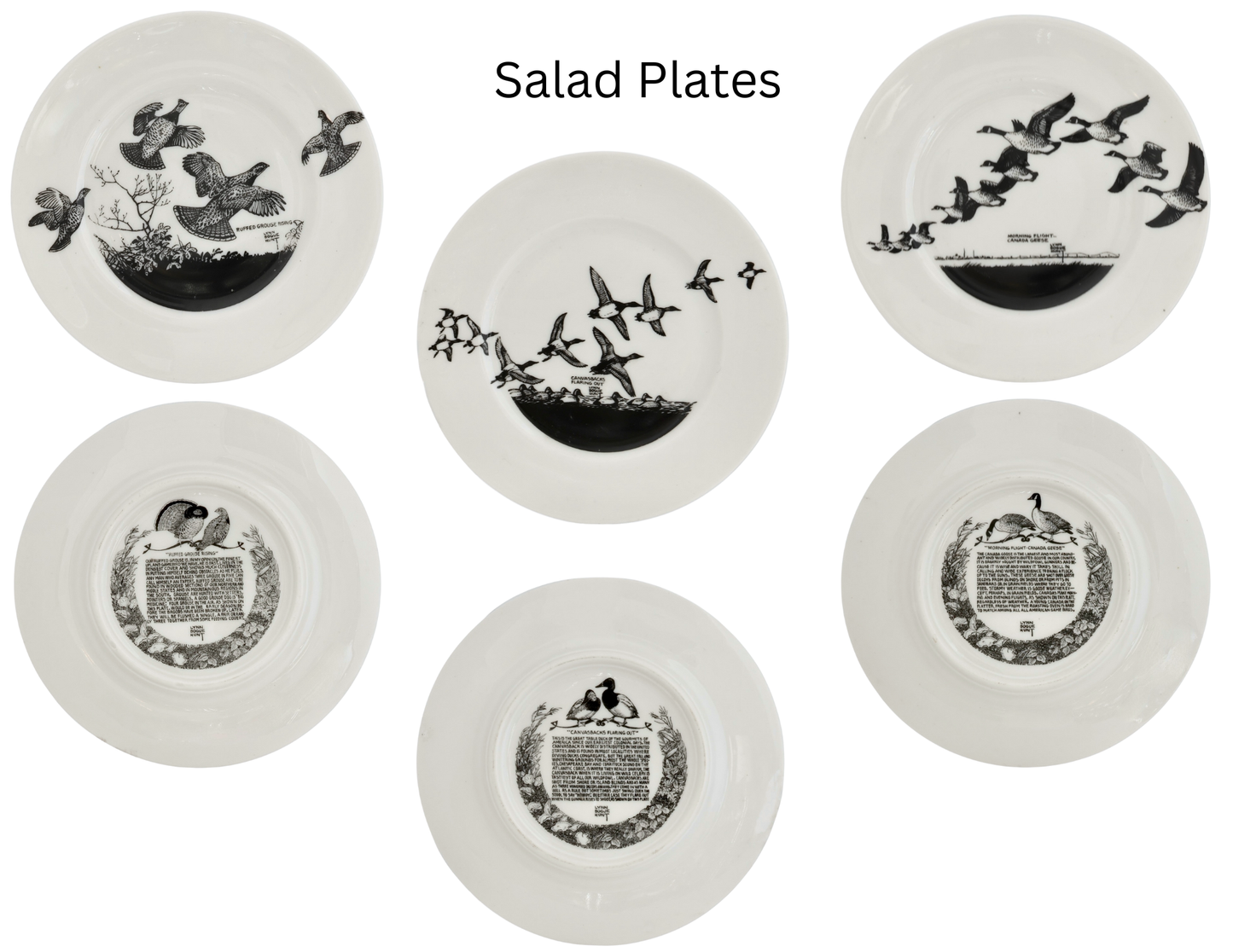 Lynn Bogue Hunt Game Bird Porcelain Plates