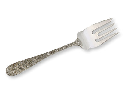 Sterling Silver Kirk Stieff Rose Salad Forks, Set of 4