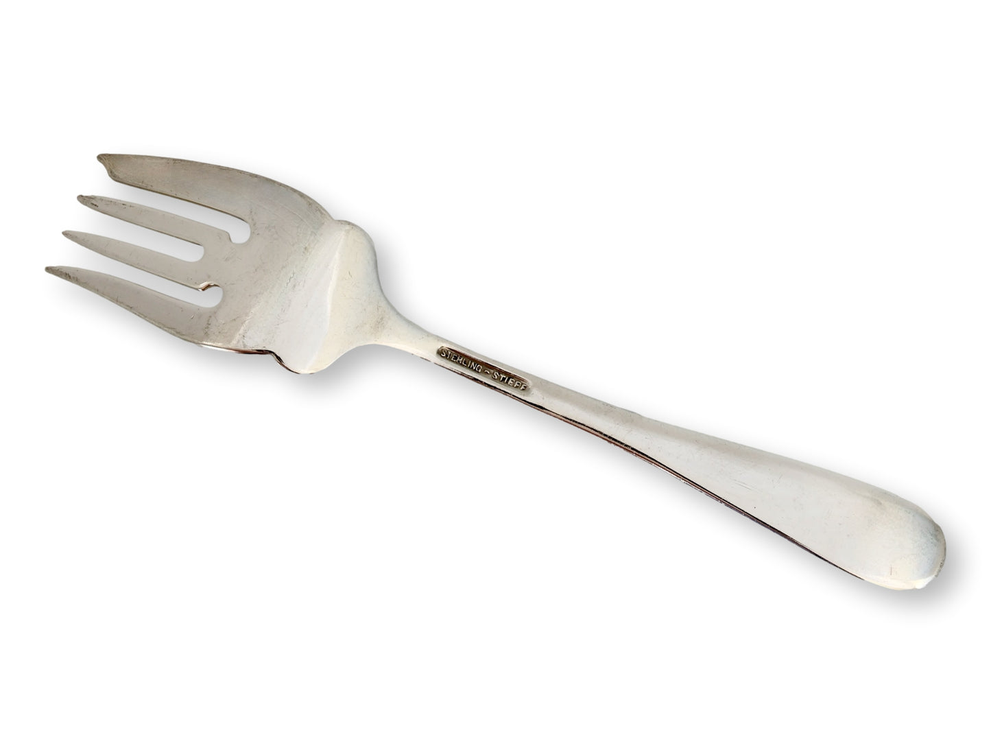 Sterling Silver Kirk Stieff Rose Salad Forks, Set of 4