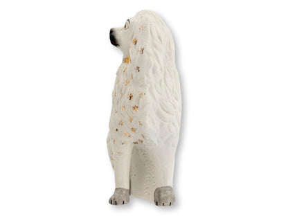 c. 1860s English Staffordshire “Lion Dog” King Charles Spaniel