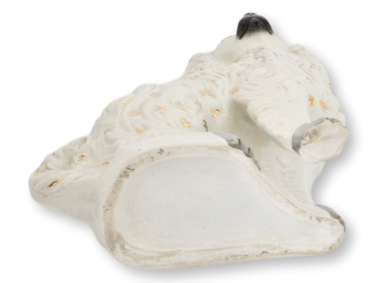 c. 1860s English Staffordshire “Lion Dog” King Charles Spaniel