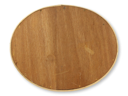 Vintage French Bamboo Serving Tray