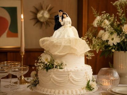 1950s Wedding Cake Topper