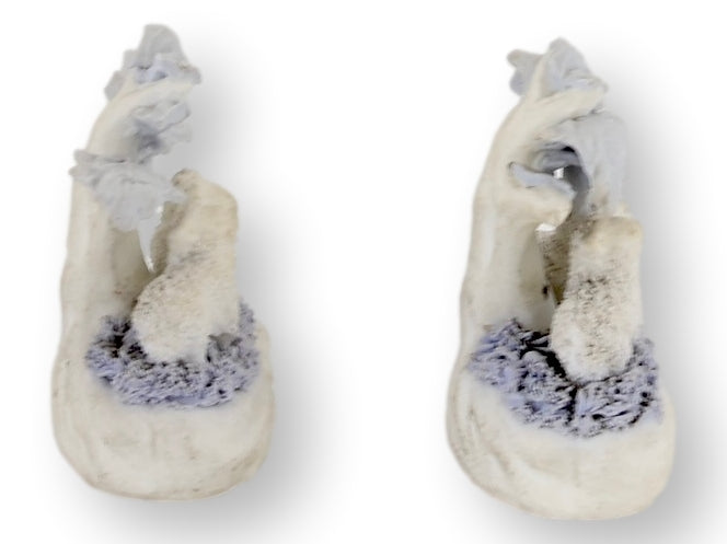 Anitque Miniature Bisque Staffordshire Lambs