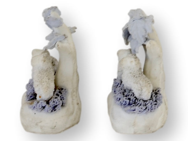 Anitque Miniature Bisque Staffordshire Lambs