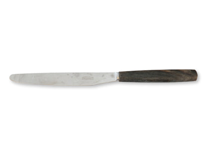 English Polished Natural Horn Cutlery, Service for 12
