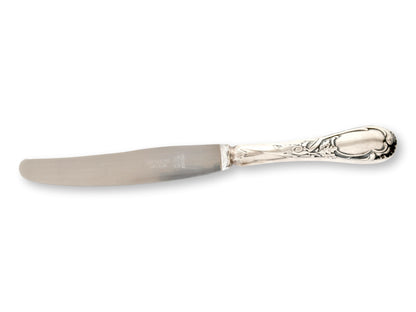 Antique French Silverplate Dinner Knives, Set of 12