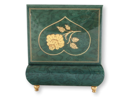 Italian Inlaid Music Box with Heart Motif