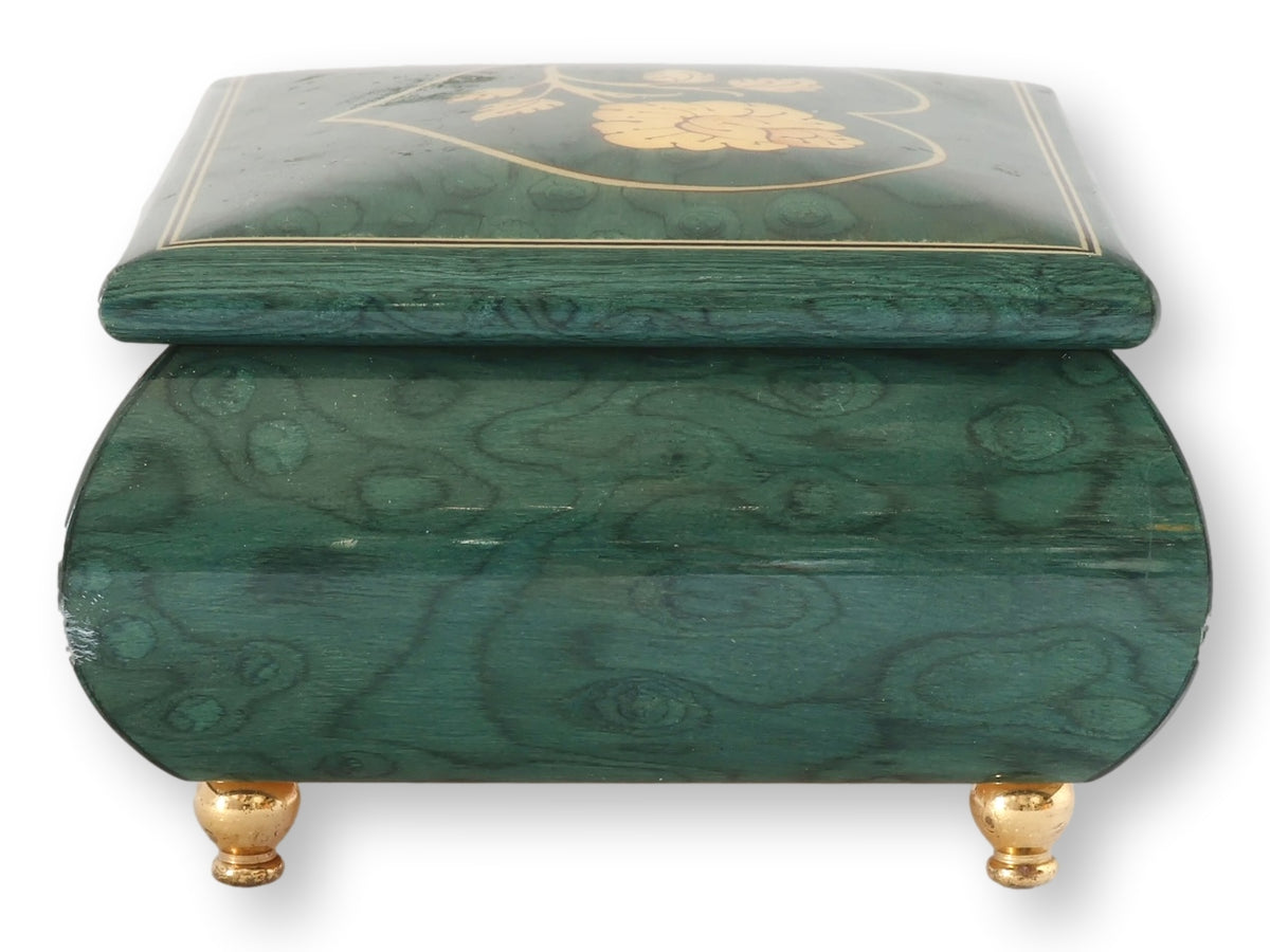 Italian Inlaid Music Box with Heart Motif