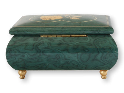 Italian Inlaid Music Box with Heart Motif