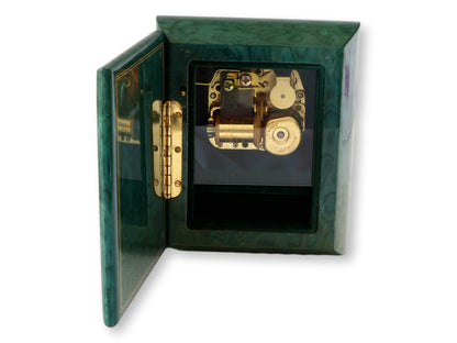 Italian Inlaid Music Box with Heart Motif