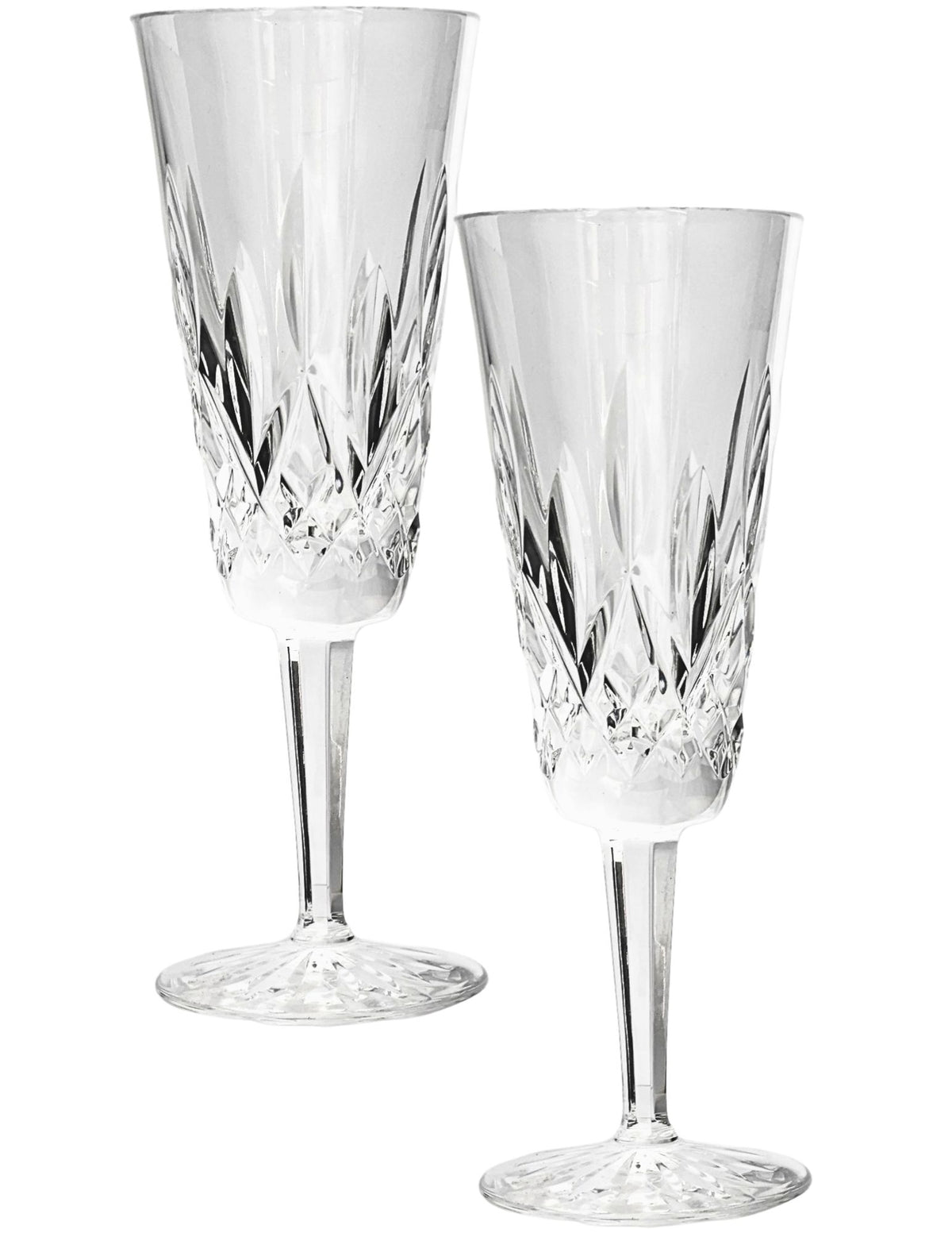 Waterford Lismore Champagne Toasting Flutes, Pair