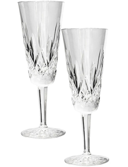 Waterford Lismore Champagne Toasting Flutes, Pair