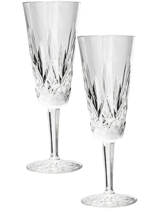 Waterford Lismore Champagne Toasting Flutes, Pair