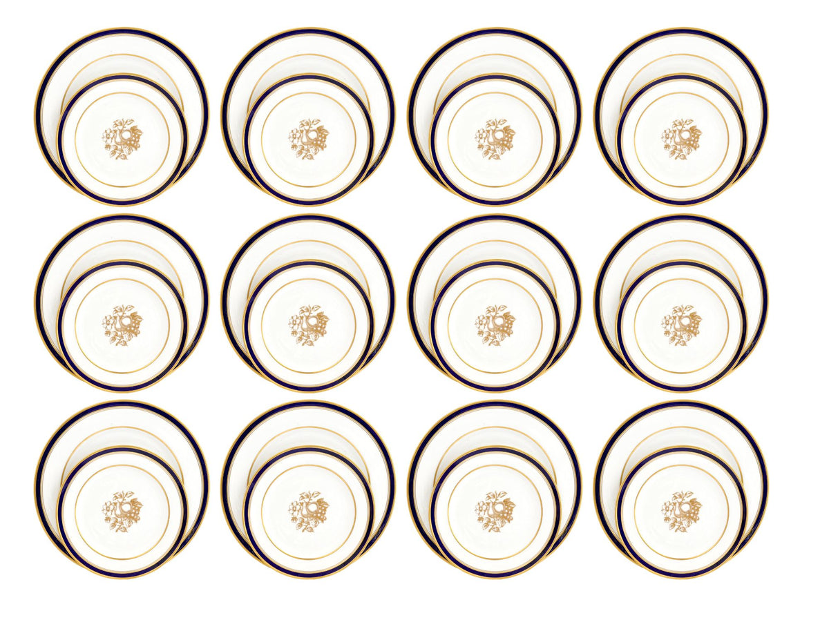 24pc Spode Claridge Plates, Retailed by Tiffany