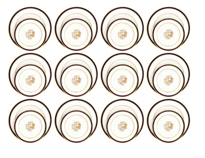 24pc Spode Claridge Plates, Retailed by Tiffany