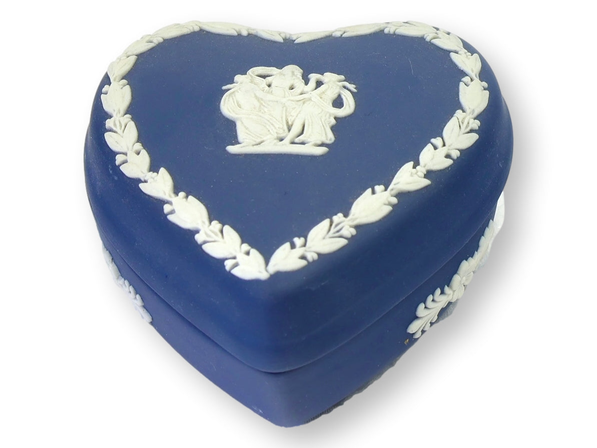 Wedgwood Jasperware Heart Trinket Box