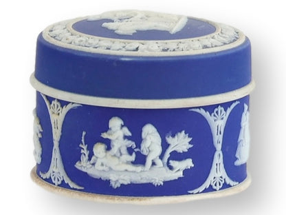 Antique Wedgwood Jasperware Rouge Pot