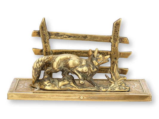 English Fox & Fence Letter Rack