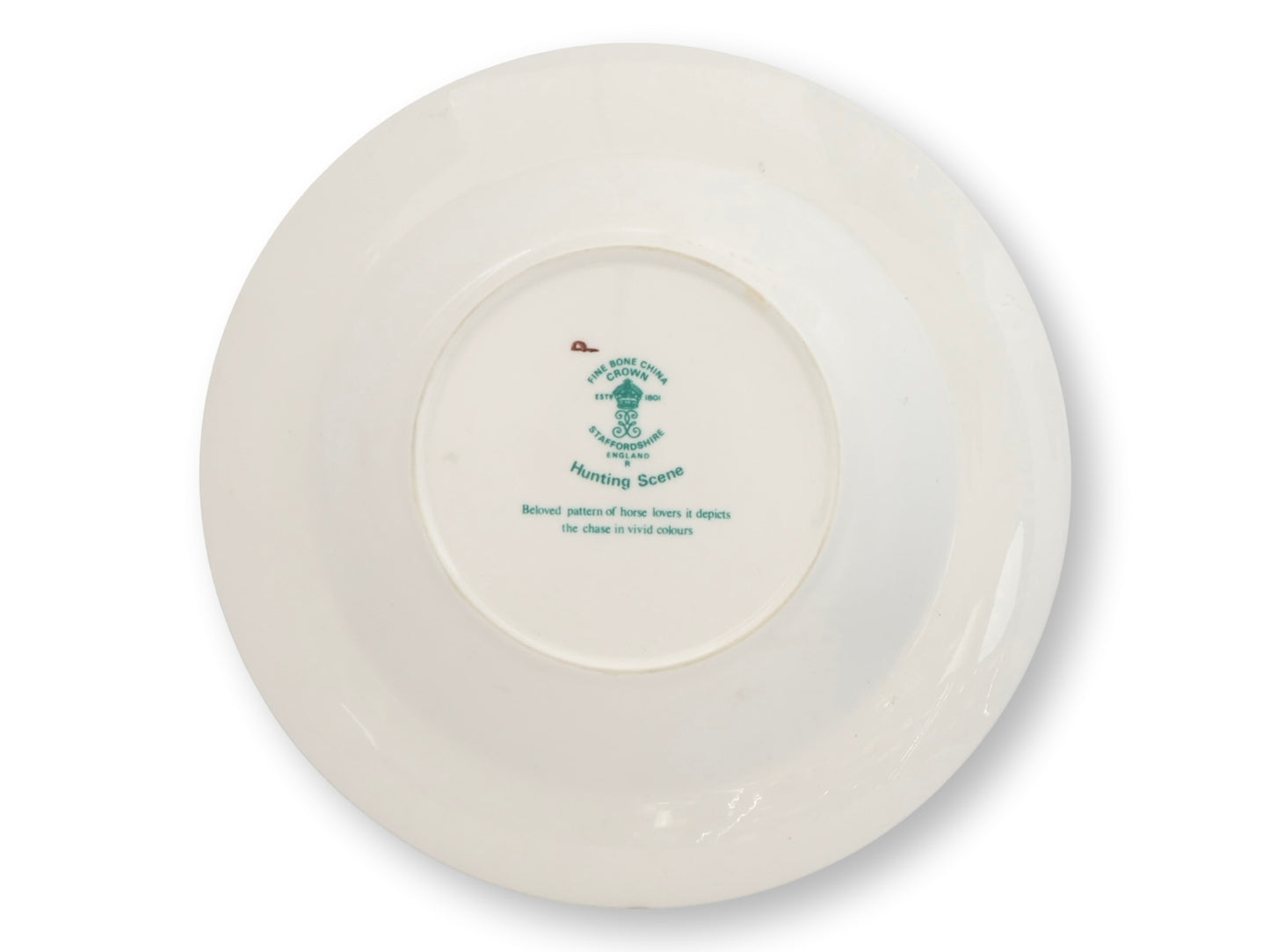 Crown Staffordshire Hunting Scene Rim Soup Bowls, Set of 3