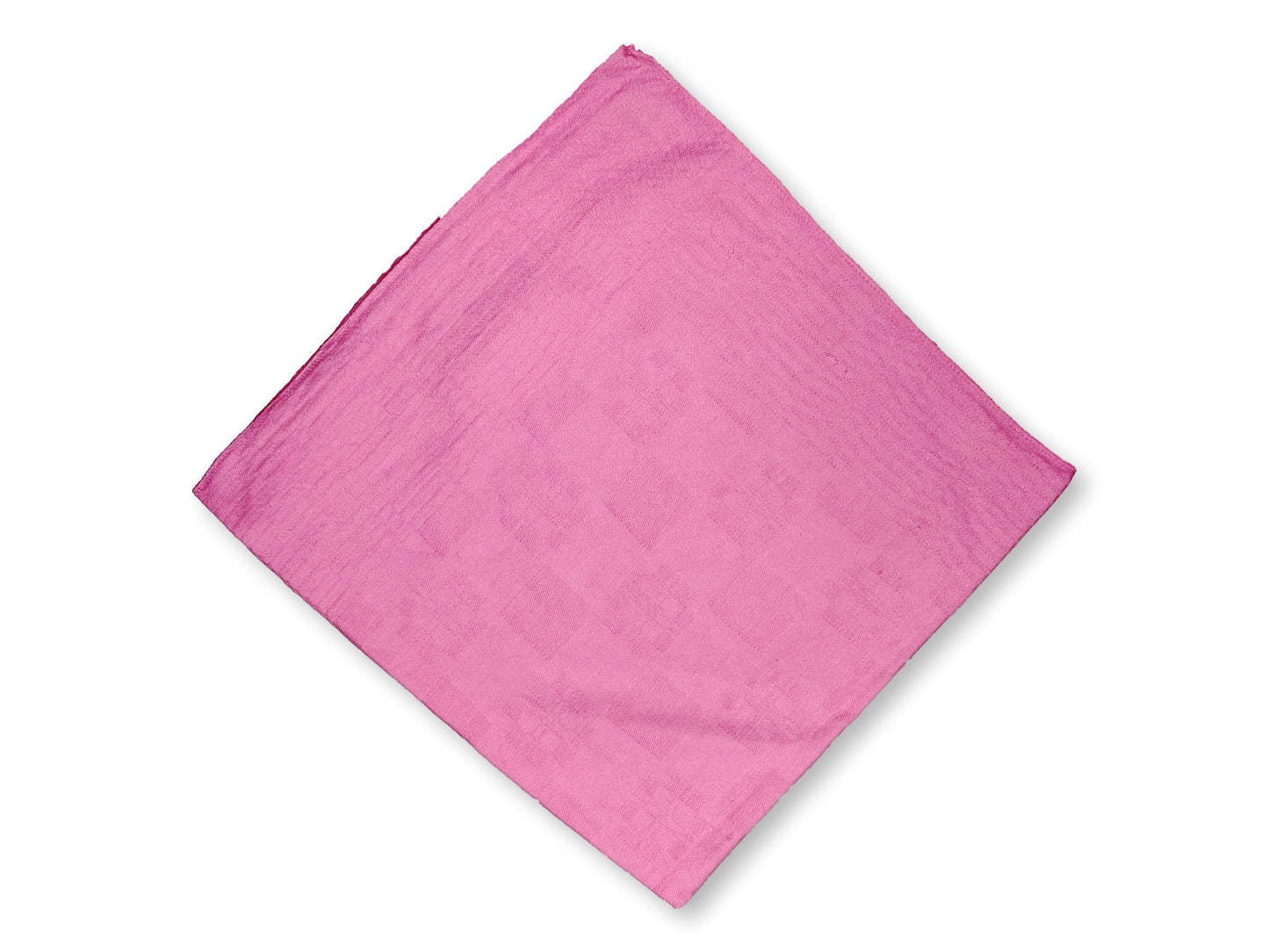 Antique French Pink Checkerboard Napkins, Set of 8