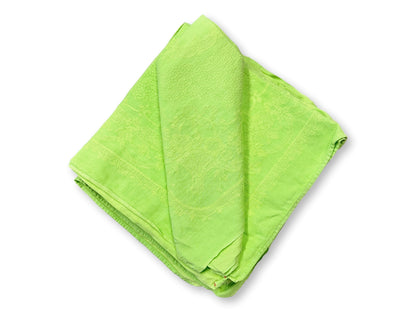 Antique French Lime Green Napkins, Set of 10