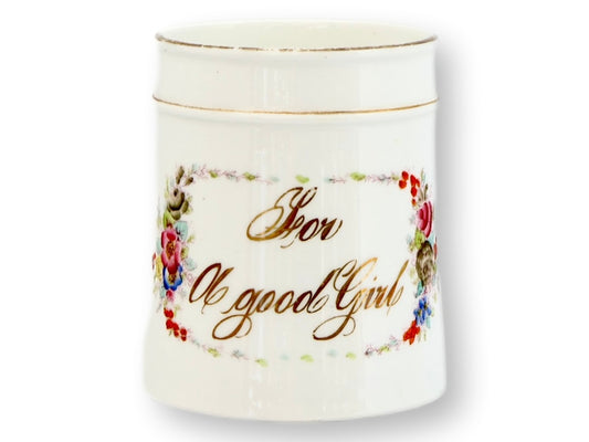 Antique English "For a Good Girl" Mug