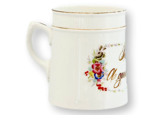 Antique English "For a Good Girl" Mug
