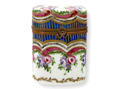 Hand-Painted French Limoges Porcelain Box