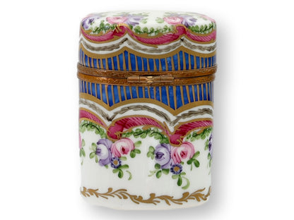 Hand-Painted French Limoges Porcelain Box