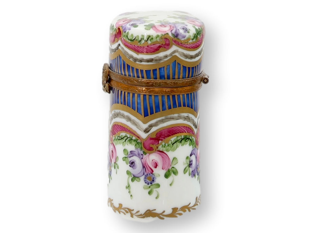 Hand-Painted French Limoges Porcelain Box