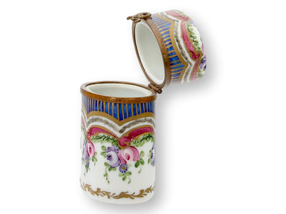 Hand-Painted French Limoges Porcelain Box