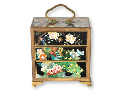 Meiji Japanese Cloisonné  Enamel Kodansu Cabinet