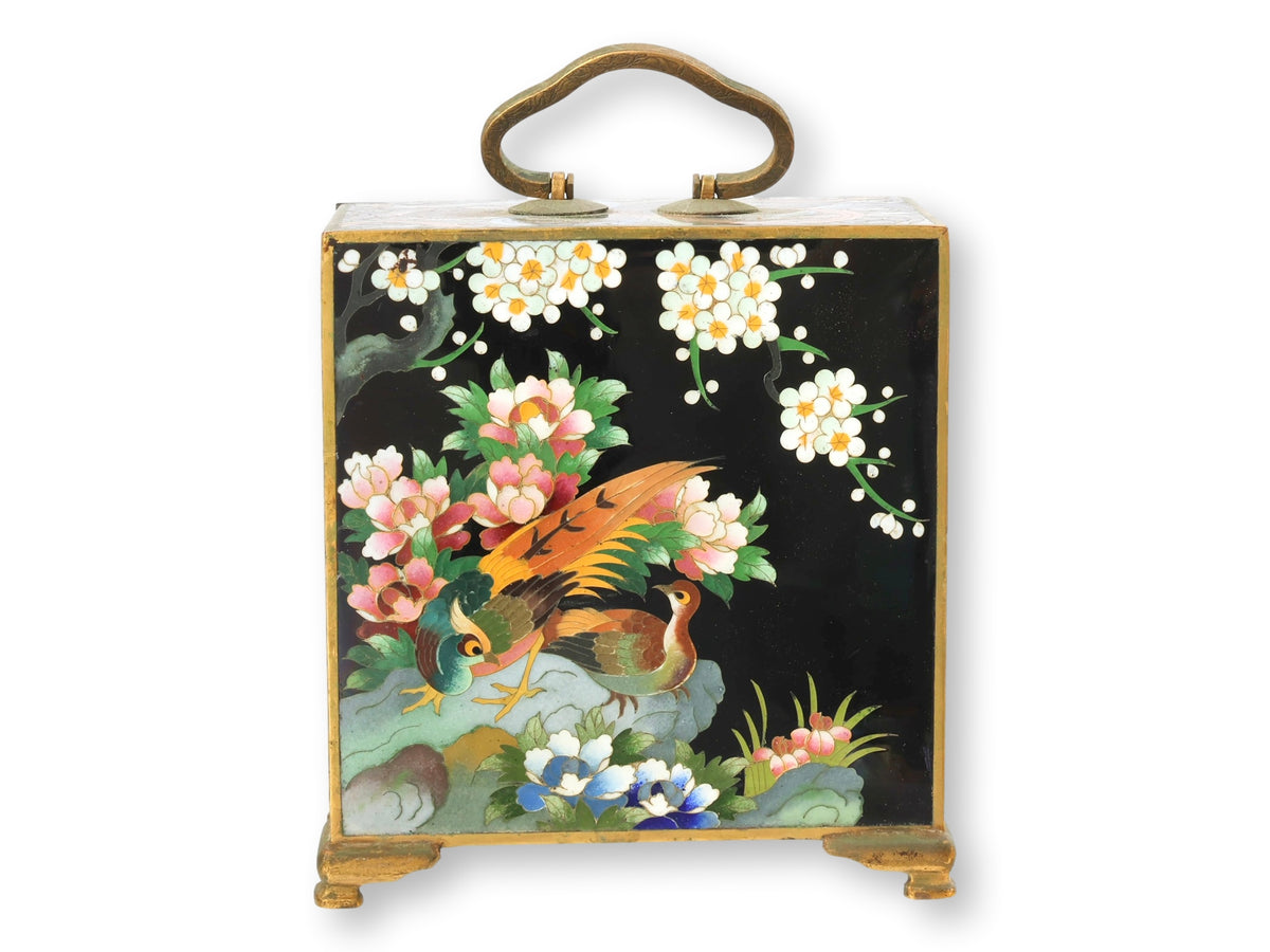 Meiji Japanese Cloisonné  Enamel Kodansu Cabinet
