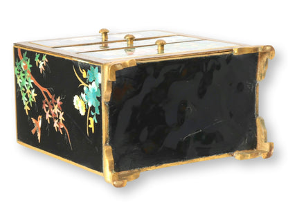 Meiji Japanese Cloisonné  Enamel Kodansu Cabinet