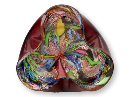Italian Ruby Red Murano Glass Bowl