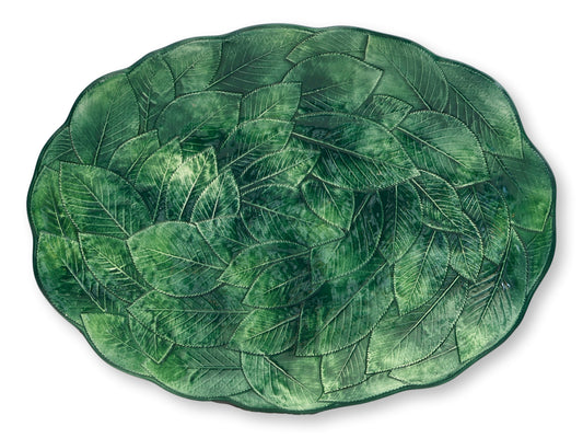 Italian Ceramiche Leonardo Leaf Platter